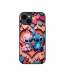 Coque de t&eacute;l&eacute;phone - Maniacase - Iphone 13 - Souple - Silicone - Stitch Angel coeur color&eacute;
