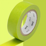 Masking tape unicolore - Vert anis - 1,5 cm x 7 m roheline