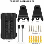 RIDERACE jalgrattaparkla pannal Reguleeritav MTB jalgratta seinahoidja riidepuu maanteerattaspordi vitriinide statiivi rehviklamber siseruumides must