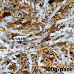 500 g kortsutatud paberist purustatud t&auml;iteaine, mis sobib suurep&auml;raselt kingituste pakkimiseks, korvi t&auml;itmiseks s&uuml;nnip&auml;evaks, pulma-aastap&auml;evaks, s&otilde;brap&auml;evaks ja muudeks s&uuml;ndmusteks 500g/pack