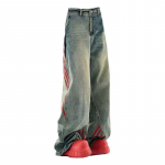 Unisex Ameerika retrotriibulised laia s&auml;&auml;rega teksad 2XL sinine
