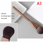 1 tk Premium Cosmetic puidust k&auml;epidemega pintslid Walnut Loose Foundation Contour Brush