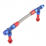 AN8 Punutud Kahe S&ouml;&ouml;duga K&uuml;tusevooliku Komplekt Karburaatori Liitmikud 4150 Baasil Karburaatorile AN6 Adapteriga