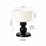 Uus loominguline keraamiline k&otilde;rge jalaga retro suupisten&otilde;u, &otilde;rn tee-, puuvilja- ja alustass, prantsuse magustoidukauss, k&otilde;rge puidust veiniklaas