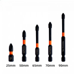 5 tk magnetiline ristkruvikeeraja pea 25/50/65/70/90/150 mm roostevastased otsikud 1/4 tolli kuuskantotsik elektrilise kruvikeeraja jaoks 5PCS