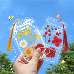20-osalised j&auml;rjehoidjad Lastele Creative Diy L&auml;bipaistvad j&auml;rjehoidjad kuivatatud lillede jaoks Taimen&auml;idised J&auml;rjehoidjad Isikup&auml;rastatud klaasn&otilde;ud kuivatamiseks 20PCS
