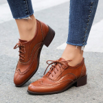 Dropship Naiste Briti Patchwork Retro Brogue Kingad Kevad Vintage Paelad Ruudukujulised Madalad Kontsad Mary Janes Kingad Suur Suurus 48 40 brown