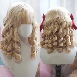 Pikk krussis s&uuml;nteetiline parukas keskse tuka ja tumepruuni loomulikult krussis juustega, naiste Cosplay parukas, kuumakindel kiudparukas T1B/Burgundy brown