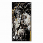 Moodne hobuste l&otilde;uendimaaling Loomad Seinakunst Pop Maalimine Suures suuruses l&otilde;uendimaaling elutuppa ilma raamita 21*30cm