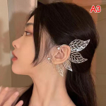 1 tk Chic Elf Ear Cuff vahtralehest &otilde;&otilde;nestatud tsirkoonlehest Cosplay haldjak&otilde;rvar&otilde;ngas