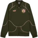 Puma Manchester City Ftbl Statement FW24 Treeningjakk Logoga Moodne T&otilde;mblukk Pikkade Varrukatega Spordijakk Meeste Jakk Roheline 777794-29 S gray