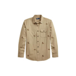 Polo Ralph Lauren S&uuml;gis/Talv 22 Mustriga Taskuga Pikkade Varrukate S&auml;rk Meeste s&auml;rgid Khaki MNPOWOV16822475 M