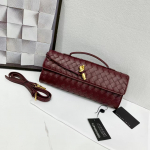 Elegantne k&auml;sitsi kootud &otilde;htune baguette-kott metallist lukuga - Naiste &otilde;la- v&otilde;i kaenlaalune k&auml;ekott Upgraded Gift Box