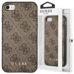 Guess Guhci8G4Gfbr Iphone Se 2022 / 2020 / 7 / 8 Brązowy/Brown Hard Case 4G Metal Gold Logo