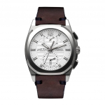 Armand Nicolet Tramelan J09 Kronograaf H&otilde;bedane sihver Automaatne A668AAA-AG-PK4140TM Vasikanahast rihm Meeste k&auml;ekell h&otilde;be