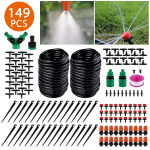 V&auml;liskaubanduse bestseller: 30m DIY tilkkastmiss&uuml;steemi komplekt r&otilde;du lillepottidele - Automaatne nutikas kastmiss&uuml;steem. Double 15m must