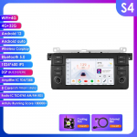 Hizpo 7-tolline 8G 128G AI-h&auml;&auml;lega 2DIN Android Auto raadio BMW 3 E46 M3 318 320 325 330 335 jaoks Carplay 4G NET Automaailma GPS-i intelligentne autoraadio S4 8Core 4G 32G