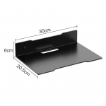 Seinale paigaldatav perforeerimata hoiuriiul, projektor, ruuter, kaamera paigutusriiul, elutoa hoiutarvikute organiseerija