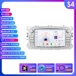 HIZPO Fordi/Focusi/S-Maxi/Mondeo 9/GalaxyC-Maxi jaoks Autoraadio Multimeedia Video M&auml;ngija Navigatsioon GPS Intelligentne Android 13 ILMA DVD-ta 2din 2 din 2.5D USB S S4 8Core 4G 32G AI