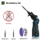 NEWBENY 30W Elektriline jootekolb P&uuml;stol Keevitaja Kuuma&otilde;hup&uuml;stol Kuumutav Keevitusmasin 400℃ Reguleeritav Temperatuur 12V Aku jaoks Without Battery