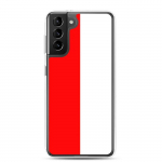 Coque T&eacute;l&eacute;phone &ndash; Samsung &ndash; Galaxy S21 Ultra &ndash; Drapeau Indon&eacute;sie &ndash; Souple &ndash; mitmev&auml;rviline