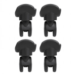 4 tk Praktilised Kohvri Rattad Asendus Lihtne Paigaldada Vaiksed Rullikud Plastikust Rattad Sujuvaks Reisikogemuseks