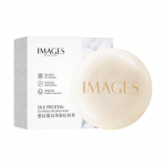 IMAGES Siidvalgu puhastav harjatud seep niisutav puhastav mustus puhastav poore keha puhastav seep 100g