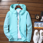 Unisex'i mantel &Otilde;huke tuulejakk Hingav, P&auml;ikesekaitse Suured suurused V&auml;lispordi jaoks Mantel 2XL