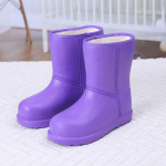 Talvised veekindlad lumesaapad naiste ja meeste soojad v&auml;lisaapad libisemisvastased keskmise toruga, paksendatud ja pehmed 41 lilla