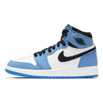Air Jordan 1 Retro High OG GS University Blue Laste tossud Valge Must 575441-134 36
