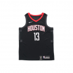 Nike NBA Contrast Korvpallivormi vest, F&auml;nniversioon, Rockets, Harden Nr. 13 meeste pluusi, mustad 877206-010 M
