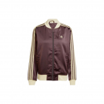 Adidas Originals kolme triibuga v&auml;rviplokkidega lukuga pikkade varrukatega jakk Naiste jakk Pruun IR6085 S