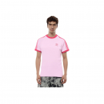 Adidas Originals SS25 Cali Mood Mugav Mitmek&uuml;lgne Lihtne L&uuml;hikeste Varrukatega T-s&auml;rk Meeste Topid Hele-Roosa Looduslik-Roosa KR0292 L