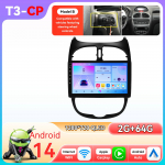 Ossuret Snapdragon 6115 Autoraadio Autoradio PEUGEOT 206 206SW 206CC 2001 - 2008 jaoks Carplay Android Auto multimeedia GPS 360 kaamera Stereo T3CP 4Core&nbsp;2G&nbsp;64G B