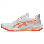 Asics Netburner Ballistic FF 4 Mugavad Mitmek&uuml;lgsed Vastupidavad Madalad Treeningjalatsid Naiste toss Valge Oranž Punane 1052A083-101 41.5