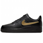 Nike Air Force 1 Must Metallik Kuld Eemaldatava Swooshiga Pakk Tossud CT2252-001 46