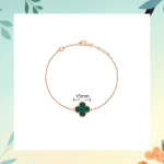 Nelja lehega ristikheina k&auml;ev&otilde;rud, Kerge luksus Valge Fritiillaria Punane Agaat Malahhiit Naastudega K&auml;ev&otilde;rud Kaetud 18K Roosa Kullaga Naiste tilgakujulised k&auml;ev&otilde;rud