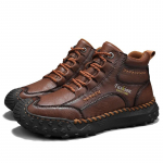 38-48 S&uuml;gis / Kevad K&auml;sitsi valmistatud Meeste Saapad Kingad Mugavad Pahkluusaapad Meestele Vabaaja Kingad Mokassiinid Mees T&ouml;&ouml;riistasaapad 48 punane/pruun