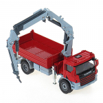 1/50 Veoauto kraanaga M&auml;nguauto Inseneri miniatuurne s&otilde;iduk Valatud sulamist mudel Hariduslik kogumik Kingitus poisile Lastele punane
