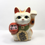 Tokoname keraamika Maneki Neko Daruma versioon 19cm Valmistatud Jaapanis