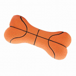 Pet Dog Toy Bite resistant Natural Latex Bone Puppy Chew Toys(Basketball) Basketball
