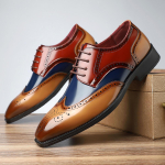 Meeste elegantne kinga Moodne terava ninaga &Auml;ri elegantne kinga Klassikalised Brogue kingad Paeladega Oxford jalatsid Luksuslikud pulmajalatsid meestele 41 black