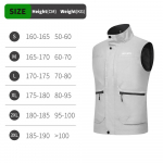 WOSAWE Unisex Full Reflective Cycling Vest High Visibility Bike Gilet Windproof Waterproof Sleeveless Jacket for Night Cycling S h&otilde;be