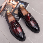 Meeste nahast kingad &Auml;ripidulikud Luksuslikud Pulmad Elegantsed Formaalne Slip-on Lamedad Oxford 38-48 Kontor Vabaaja Mood Terava Ninaga King 38