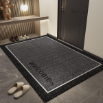 Sissek&auml;igu jalamatt libisemisvastane jalamatt sissep&auml;&auml;suv&auml;ravale Mustust h&uuml;lgav vaip sissep&auml;&auml;su esikusse 80 &times; 120cm gray