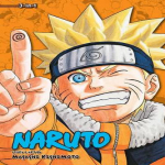 Naruto 3in1 v&auml;ljaanne Vol. 9 autorilt Masashi Kishimoto Pehmekaaneline raamat 9781421564753