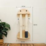 V&auml;ike t&auml;ispuidust kassipuu sisalkriimustuspostiga, isem&auml;ngimism&auml;nguasjaga ja k&uuml;&uuml;nte teritamislauaga. Solid Wood Material