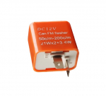 Messingist Mootorratta Suunatule Relee 2-kontaktiline LED V&auml;ike Kabiini Relee Jalgratta Tuli Toide oranž