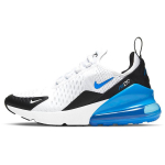 Nike Air Max 270 GS Valge Signaal Sinine Laste Tossud Must 943345-106 37.5