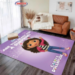 Disney Gabbysi nukumaja vaip, vaip elutuppa magamistuppa, diivanile k&ouml;&ouml;ki uksematt dekoratiivmatt, laste libisemiskindel p&otilde;randakate vastupidav matt, kingitus 70x100cm (28x39in)